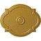 Ekena Millwork Waltz Ceiling Medallion (Fits Canopies up to 4 1/2"), 21 1/4"W x 17 3/8"H x 1"P, Iridescent Gold CM21WAIGS - alternate 1